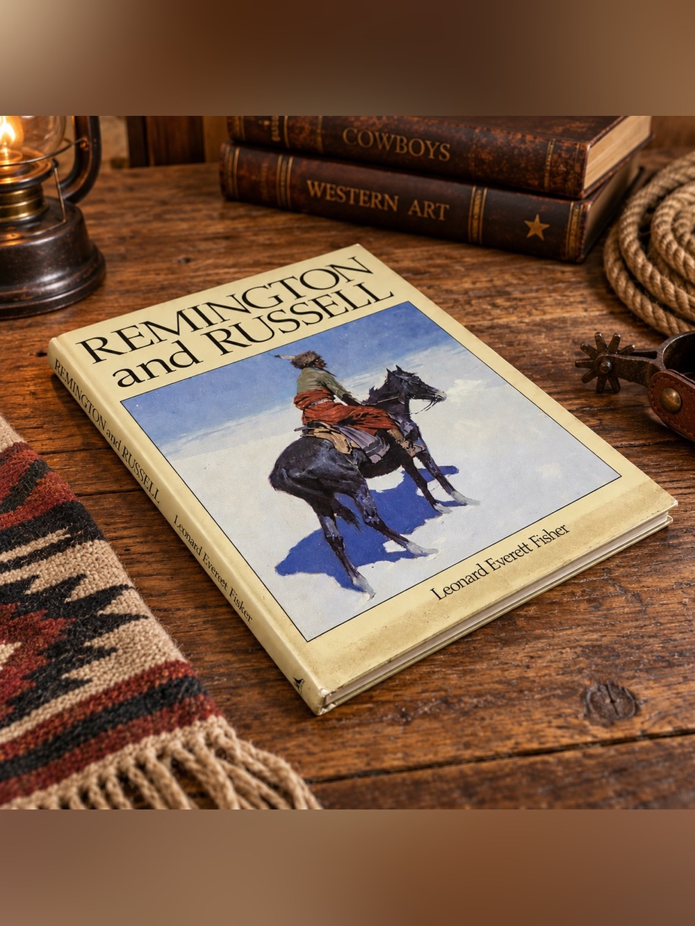 Remington and Russell Leonard Everett Fisher 1985 Western Art Hardcover DJ